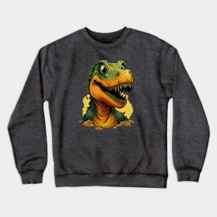 Tyrannosaurus Rex Dinosaur Head Crewneck Sweatshirt